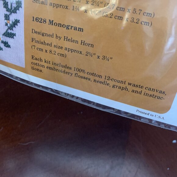 Lot of 3 Creative Circle Cross Stitch Kits - 1627 Happy Rainbow & 1628 Monogram - Picture 8 of 10